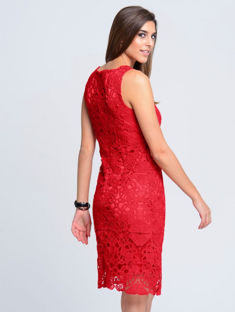 rotes Alltagskleid rotes Alltagskleid